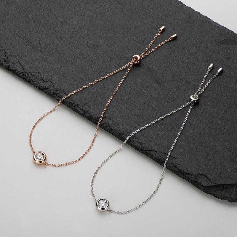 Women's S925 Silver Mosonite Bracelet - Trendha