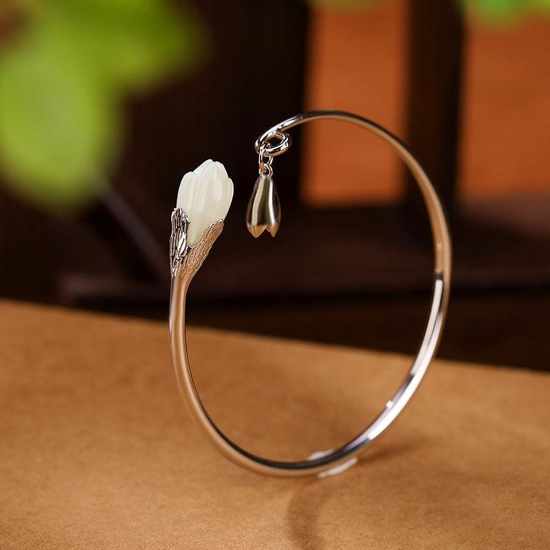 Women's Silver Retro Simple Bracelet - Trendha