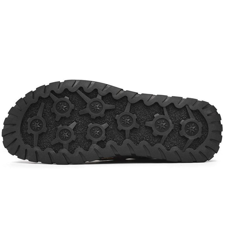 Men's Hand-stitched Lace-up Tooling Shoes - Trendha