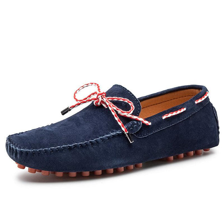 Men's Fashion Casual Bowknot Ribbon Personality Peas Shoes - Trendha