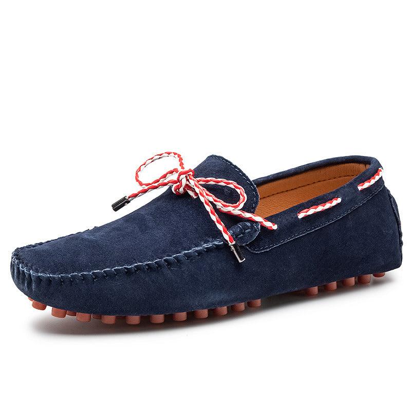 Men's Fashion Casual Bowknot Ribbon Personality Peas Shoes - Trendha