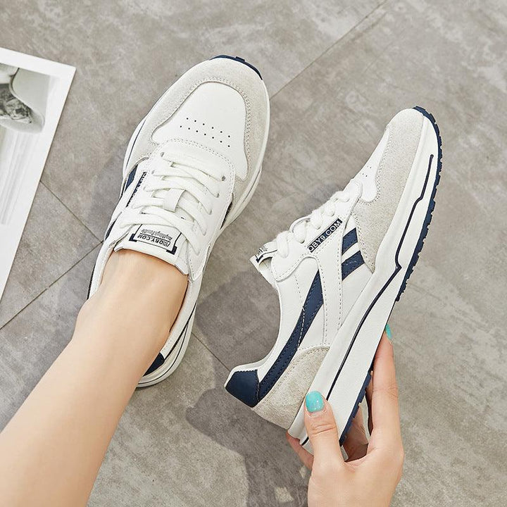 Forrest Shoes Women Leather Breathable Flat Bottom Sports And Leisure Running - Trendha