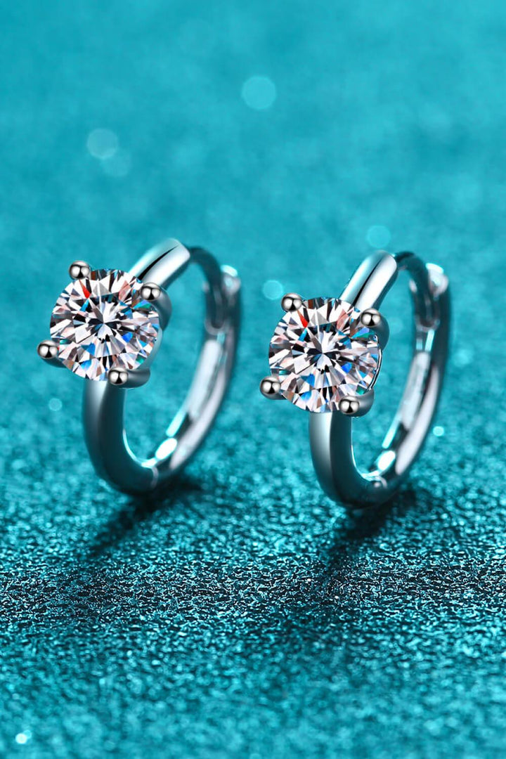 Moissanite Huggie Earrings - Trendha