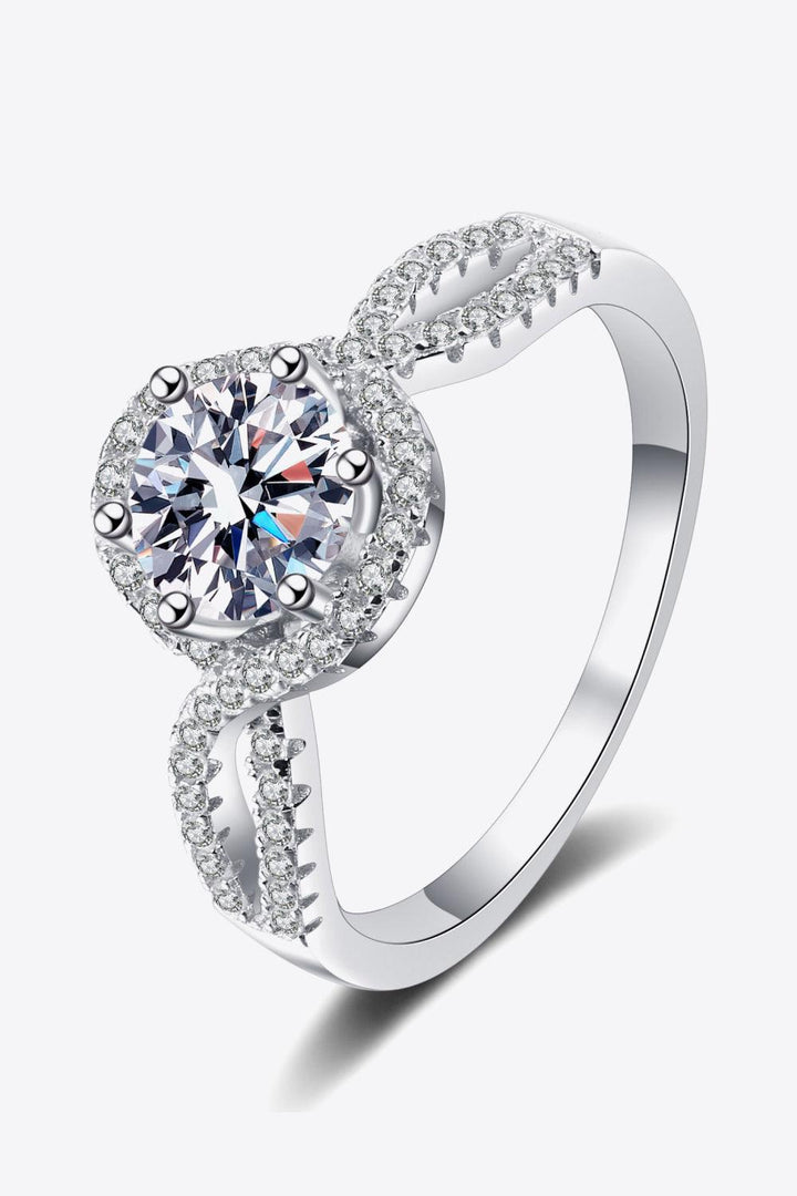 Feel The Joy 925 Sterling Silver Moissanite Ring - Trendha
