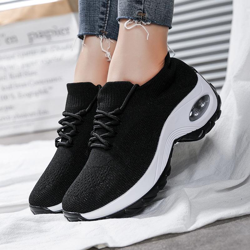 Sports shoes women flying knit socks shoes shaking shoes - Trendha