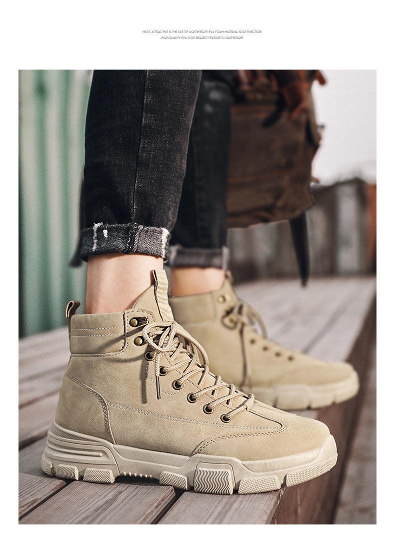 Men's British Style High-Top Martin Boots - Trendha