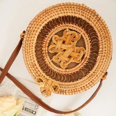 Rattan hand-woven fine woven bag - Trendha