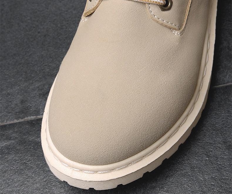 Autumn And Winter High-top Martin Boots Leather - Trendha