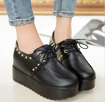 Little leather shoes female 2021 spring new wave Student Korean version of the British style brand shoes, casual shoes, women's shoes. - Trendha