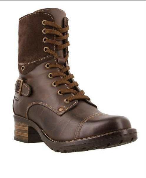 Martin boots with belt buckle - Trendha