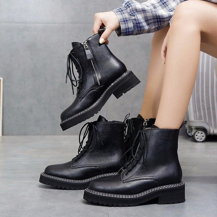 Martin boots women's platform locomotive booties - Trendha