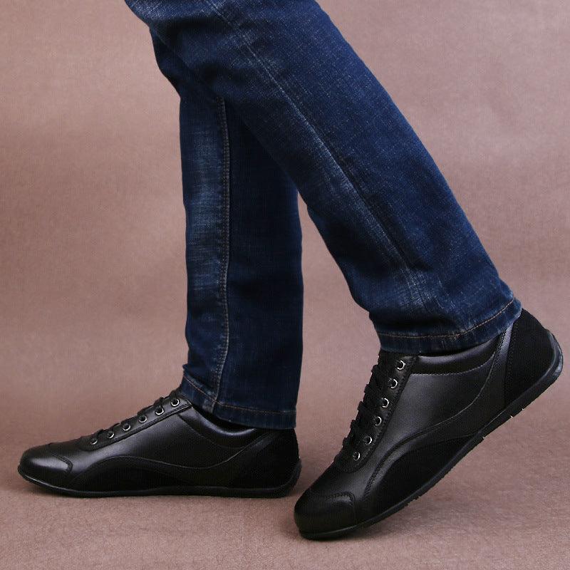 Cowhide Soft Sole Lightweight Business Casual Warm Leather Shoes