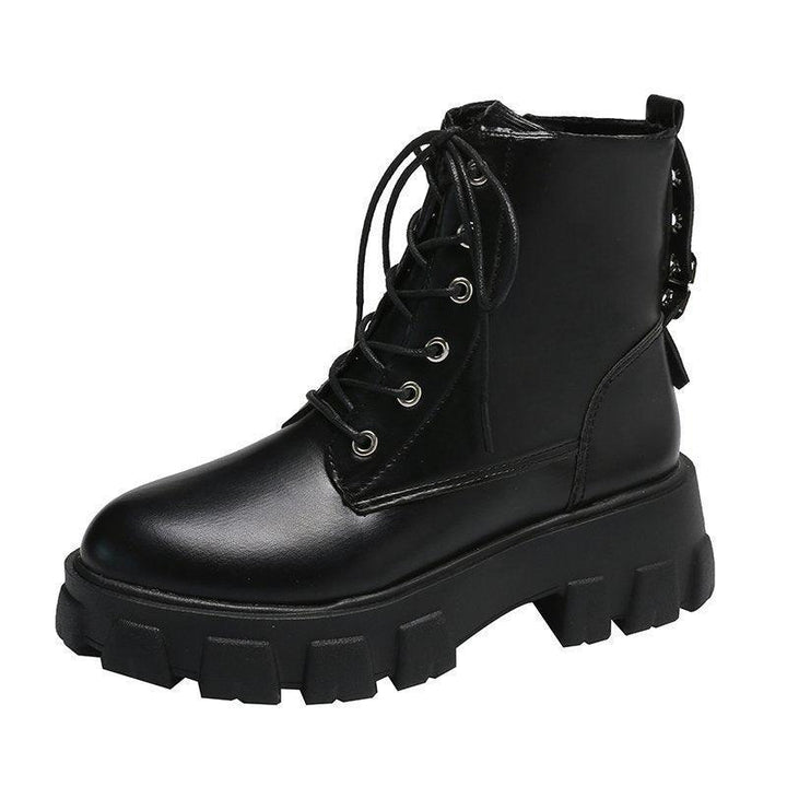 New Autumn And Winter Fashion Women's Shoes Handsome Locomotive Women's Boots - Trendha
