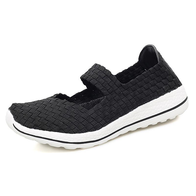 Hollow Outdoor Sports And Leisure Walking Women's Shoes Mesh Breathable Soft Sole