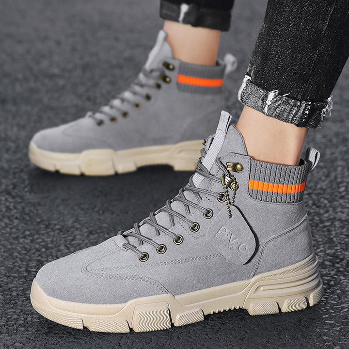 Men's high top work clothes men's shoes - Trendha