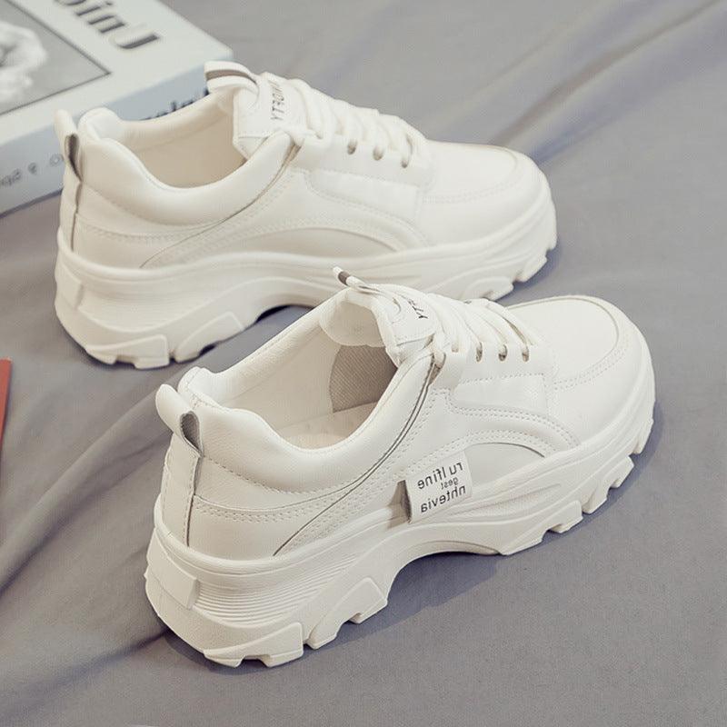 Explosive Old Shoes Women's Sports Casual White Shoes Spring And Summer 2021 New Ins Tide Net Red Super Fire Breathable - Trendha