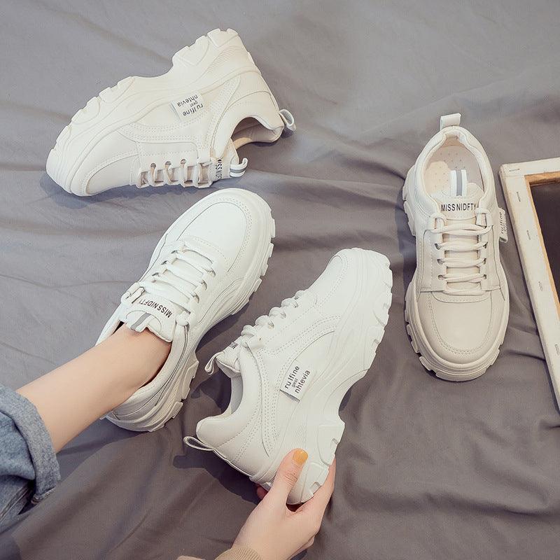 Explosive Old Shoes Women's Sports Casual White Shoes Spring And Summer 2021 New Ins Tide Net Red Super Fire Breathable