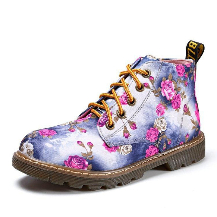 Martin Boots Female British Style Spring and Autumn Students Korean Style Short Tube - Trendha