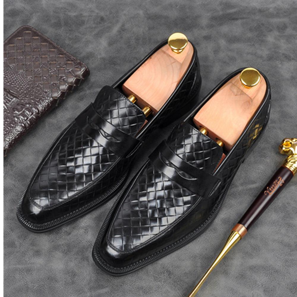 Men's PU Square-Toe Loafers
