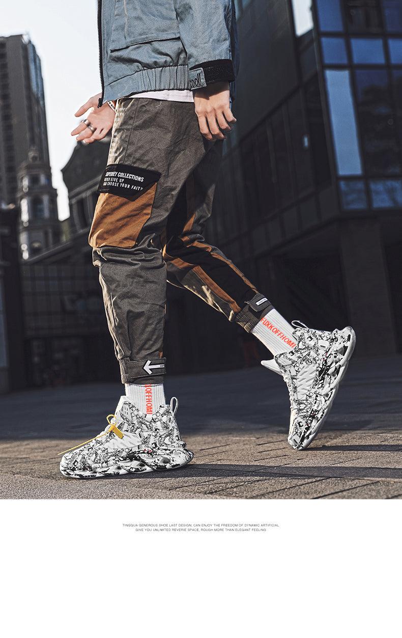 Cross-Border Foreign Trade Winter Men'S Shoes Sports Leisure Old Shoes High-Top Basketball Shoes Student Running Shoes Travel Shoes Large Size - Trendha