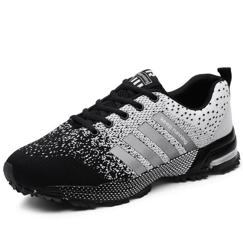 Couple Sneakers Flying Woven Mesh Men'S Running Shoes - Trendha
