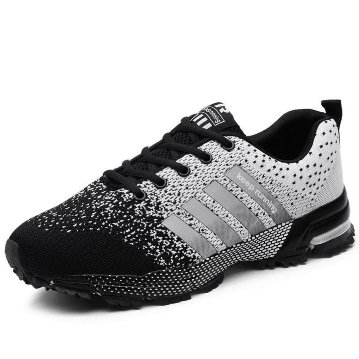 Couple Sneakers Flying Woven Mesh Men'S Running Shoes - Trendha