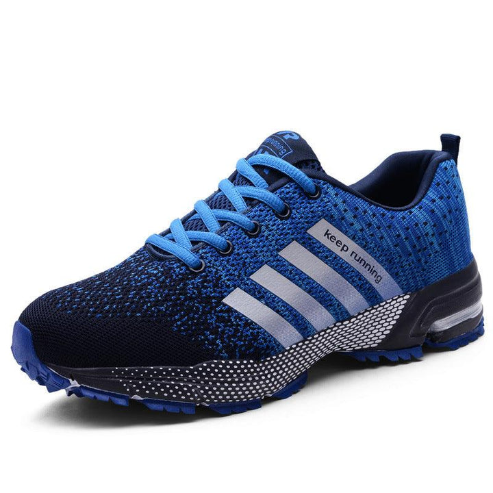 Couple Sneakers Flying Woven Mesh Men'S Running Shoes - Trendha