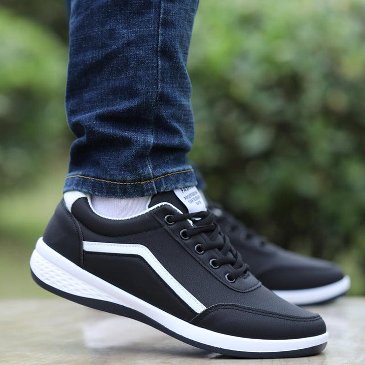Waterproof Men's Shoes New Breathable Leather Casual Shoes - Trendha