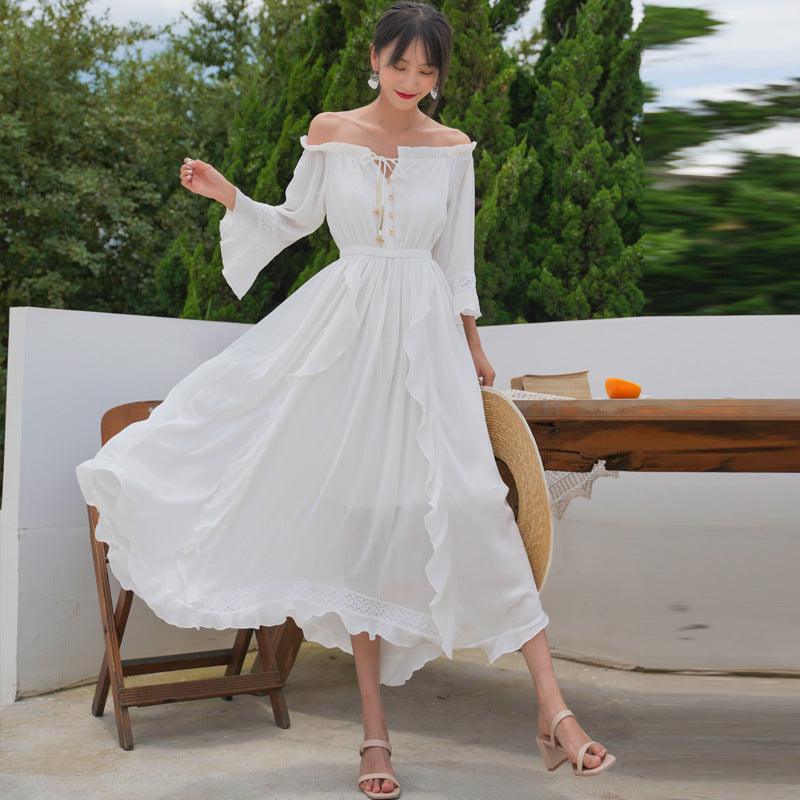 Ladies Bohemian Long Skirt Beach Dress
