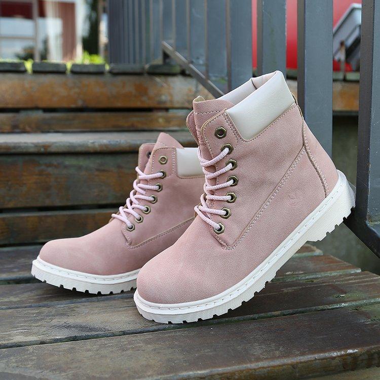 Women's shoes with thick heels and high tops - Trendha