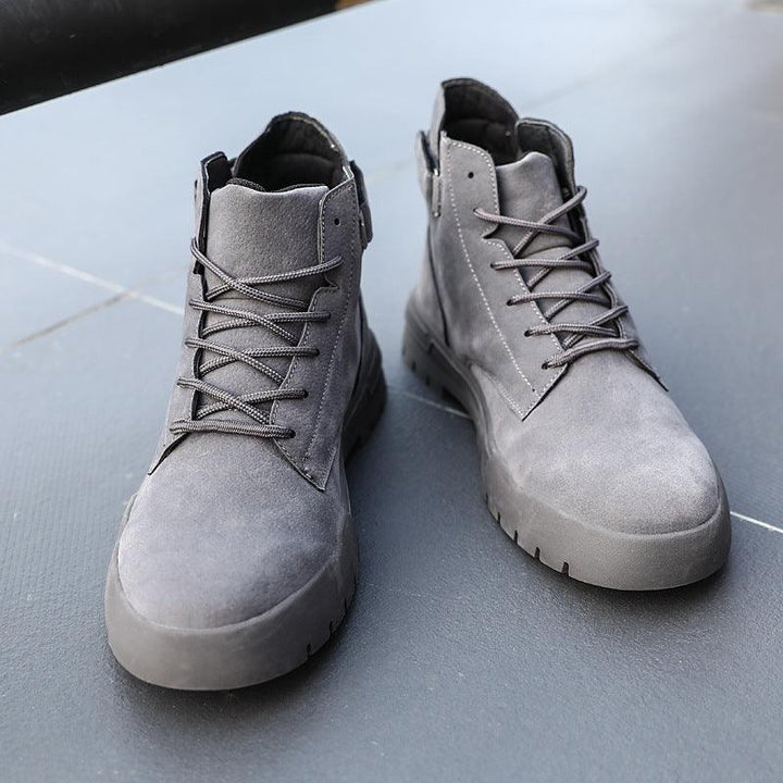 Men's solid color Martin boots - Trendha