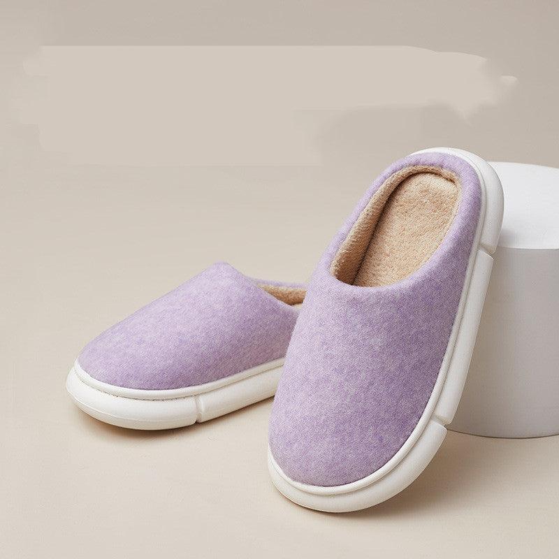 Plush-Lined Indoor Slippers with EVA Insoles