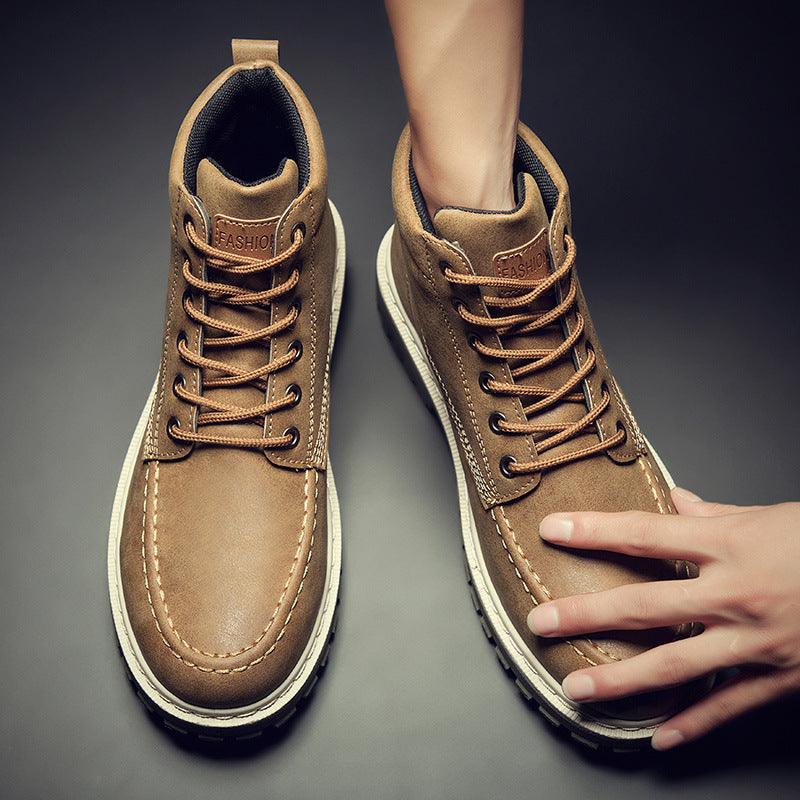 High top British men's shoes - Trendha