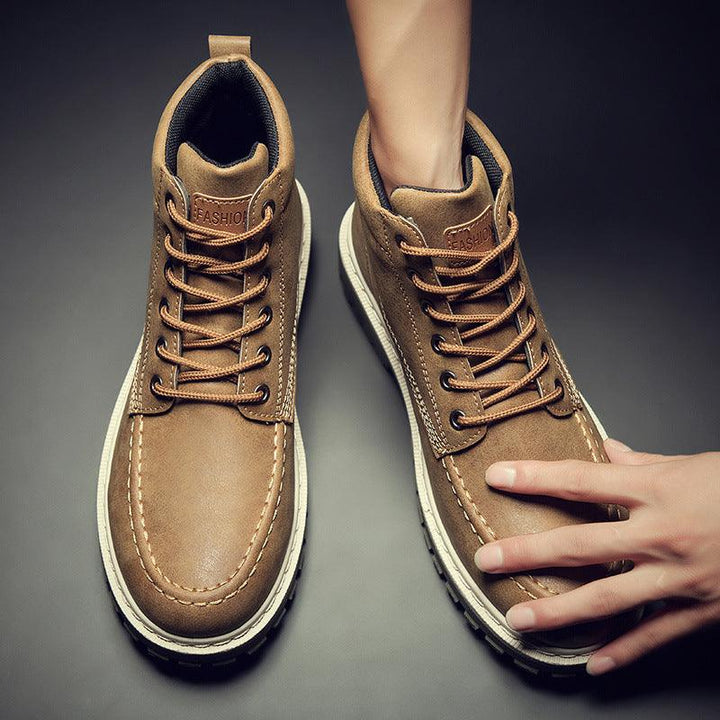 High top British men's shoes - Trendha