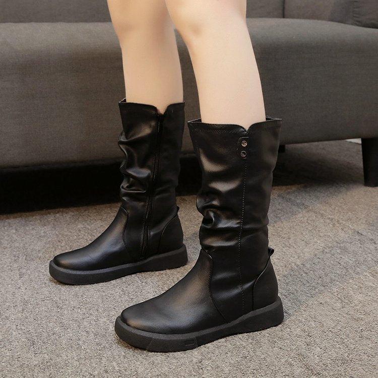 All-match non-slip middle boots