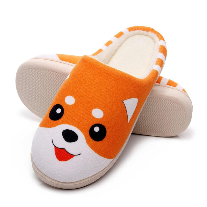 Lovers Non-slip Velvet Home Slippers Cotton Sippers - Trendha