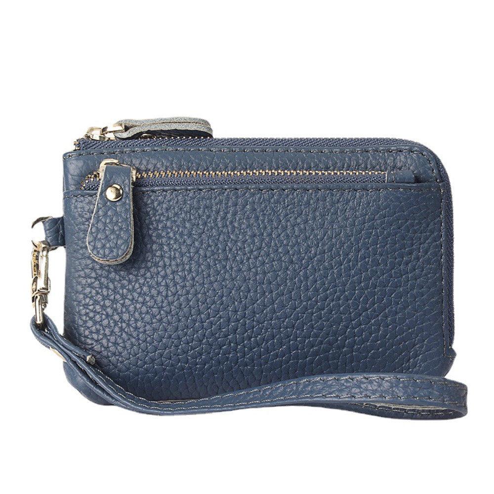 Leather Ladies Wallet Fashion Zipper Coins Wallet - Trendha