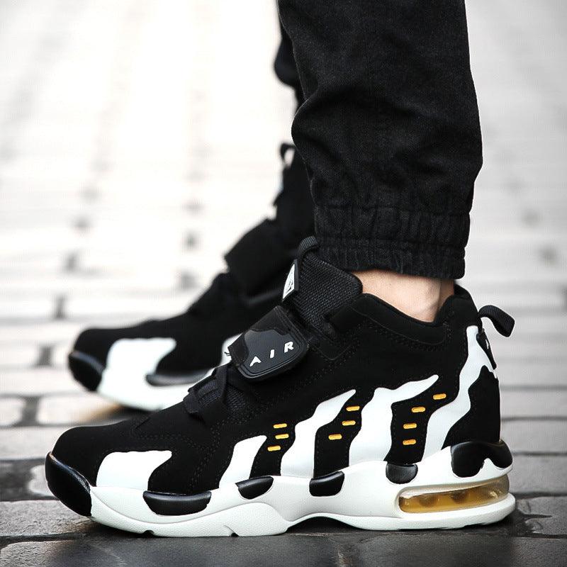 Increased male shoes cushion cow running shoes sports shoesfour classic trend of Korean men - Trendha