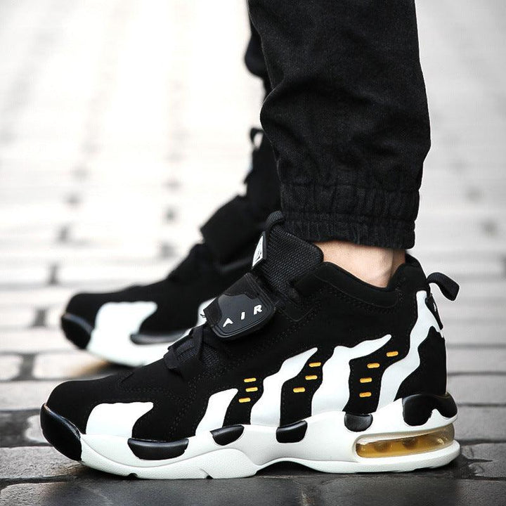 Increased male shoes cushion cow running shoes sports shoesfour classic trend of Korean men - Trendha