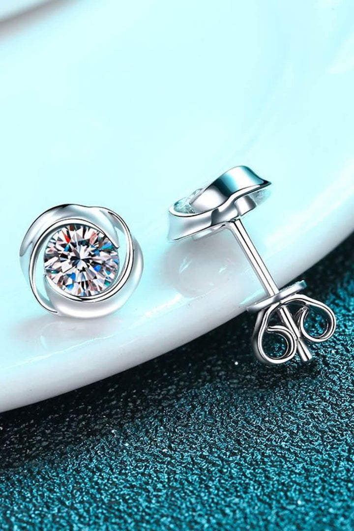 Feeling Fun Moissanite Stud Earrings - Trendha