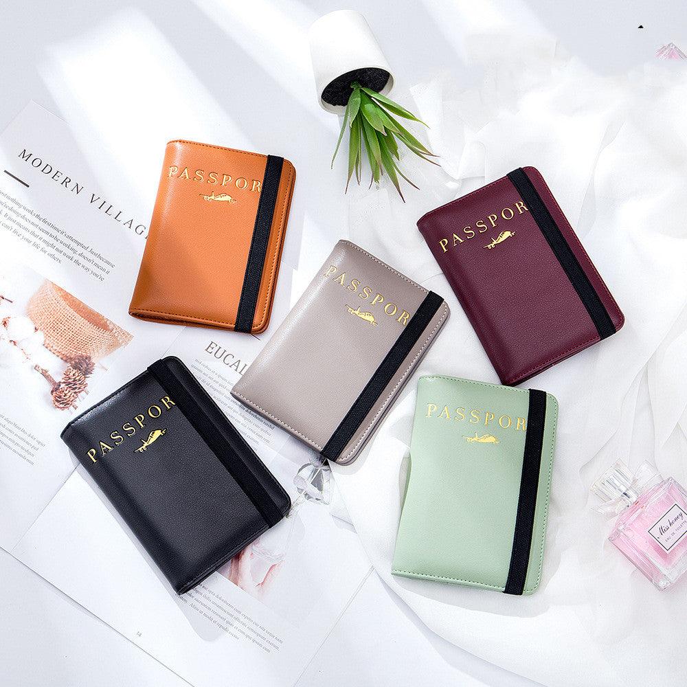 Folding Leather Passport and Document Wallet