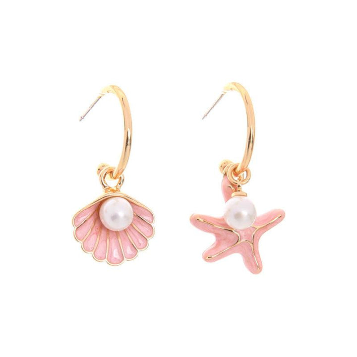 Shell pearl earrings - Trendha