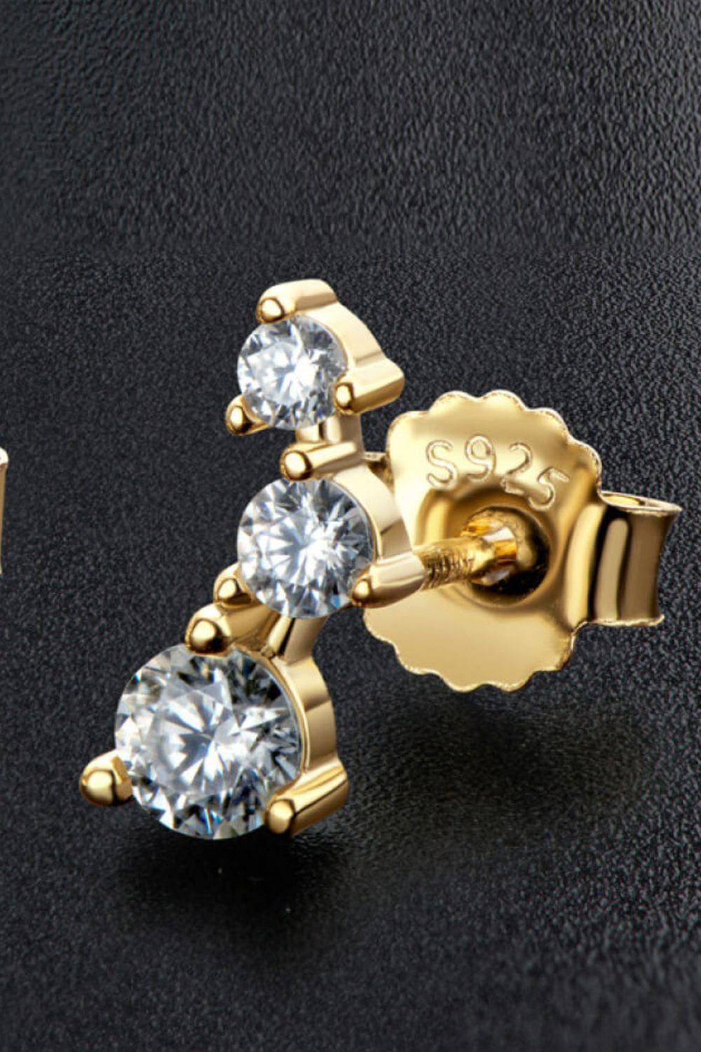 Your Way Moissanite Stud Earrings - Trendha