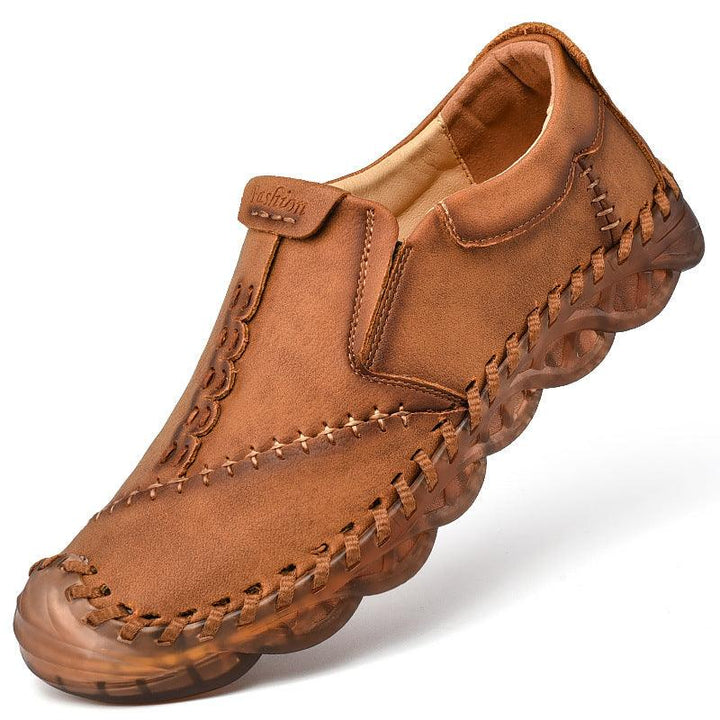 Men's Handmade Casual Breathable Leather Shoes - Trendha