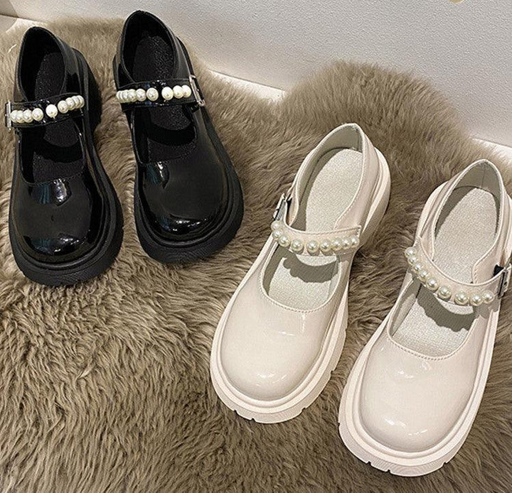 British Style Small Leather Shoes Female Retro Mary Jane Shoes Thick-soled Soft Girl Japanese Jk Single Shoes - Trendha