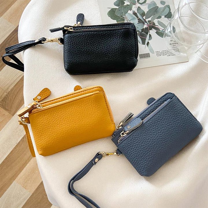 Leather Ladies Wallet Fashion Zipper Coins Wallet - Trendha