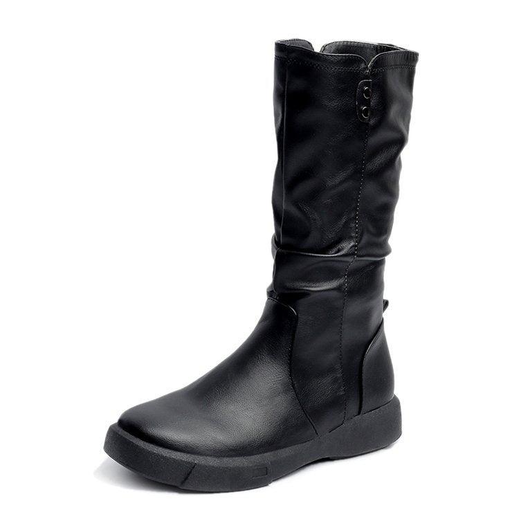 All-match non-slip middle boots - Trendha