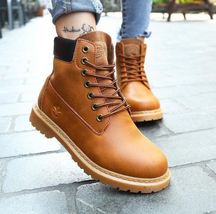 Women's shoes with thick heels and high tops - Trendha