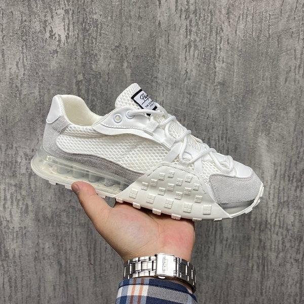 Air Cushion Soft Sole Fabric Breathable White Shoes - Trendha