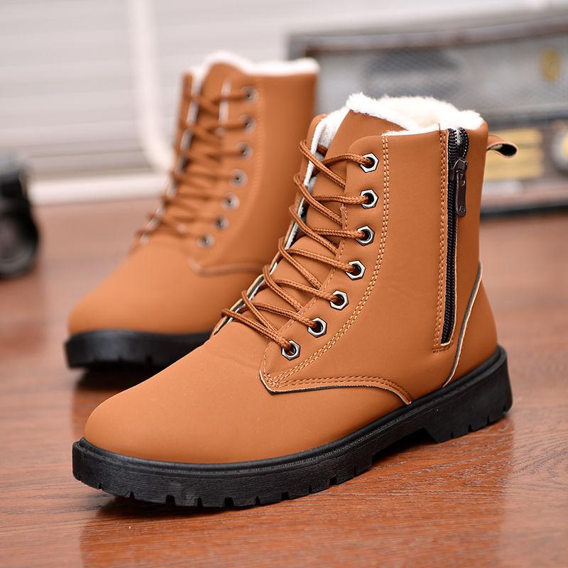 Men’s Lace-Up Zip Boots with Lining Options